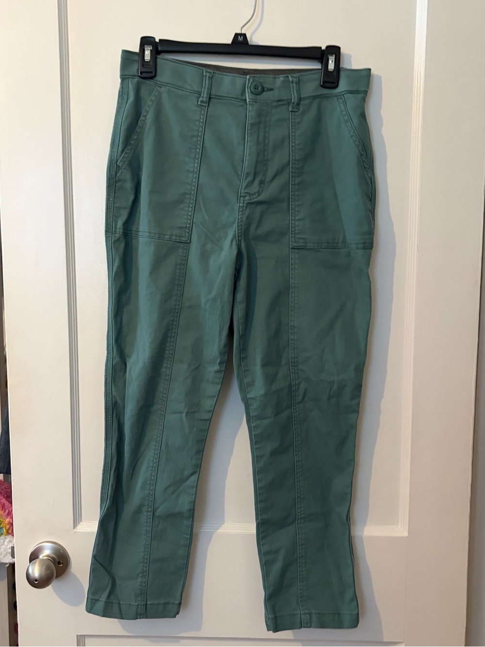 Lee Jeans Women’s Regular Fit Straight Leg High Rise Pants- Green Color